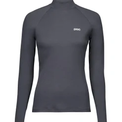 POC Layer Merino Mock Neck Jersey, skiundertrøje, dame, mørkegrå