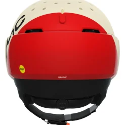 POC Levator MIPS, skihjelm med visir, rouge/blanc