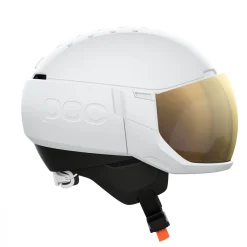 POC Levator MIPS, skihjelm med visir, hydrogen white