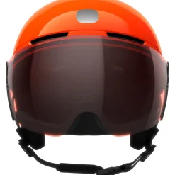 POCito Obex Visor, skihjelm med visir, junior, florescent orange