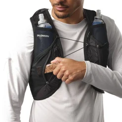 Salomon Active Skin 12 Set, løberygsæk, sort