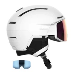Salomon Driver Prime Sigma Plus, skihjelm med visir, hvid