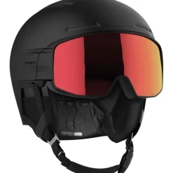 Salomon Driver Prime Sigma Plus, skihjelm med visir, sort