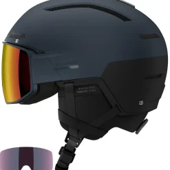 Salomon Driver Prime Sigma Plus, skihjelm med visir, mørkeblå