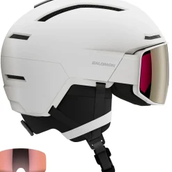 Salomon Driver Prime Sigma Plus MIPS, skihjelm med visir, hvid