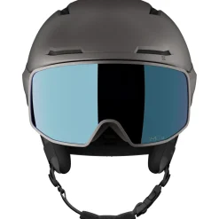Salomon Driver Pro Sigma, skihjelm med visir, grå