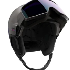 Salomon Driver Pro Sigma, skihjelm med visir, grå