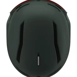 Salomon Driver Pro Sigphoto MIPS, skihjelm med visir, mørkegrøn