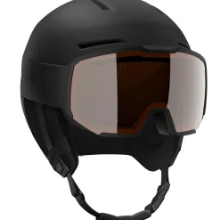 Salomon Osmo, skihjelm med visir, sort