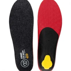 Sidas 3feet Eco Warm High, indlægssål, sort/rød