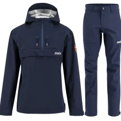Swix Fjell skalbukser/anorak sæt, herre, navy