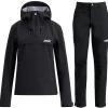 Swix Fjell skalbukser/anorak sæt, dame, sort