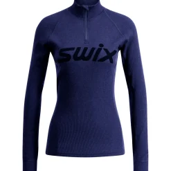 Swix RaceX Merino Half Zip, dame, navy