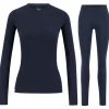Ulvang Hero Crew/Hero Tights skiundertøjssæt, dame, mørkeblå