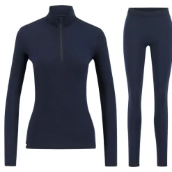 Ulvang Hero Half Zip/Hero Tights skiundertøjssæt, dame, mørkeblå