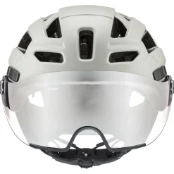 Uvex finale visor, cykelhjelm, lysegrå/hvid