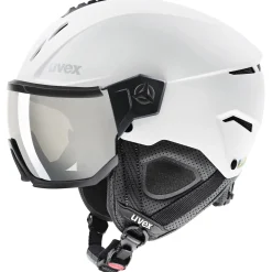 Uvex Instinct Visor, skihjelm med visir, hvid