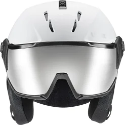 Uvex Instinct Visor, skihjelm med visir, hvid