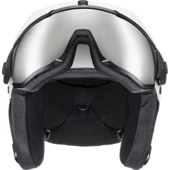 Uvex Instinct Visor, skihjelm med visir, hvid