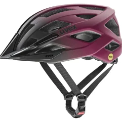 Uvex I-Vo 2 MIPS, cykelhjelm, rød/sort