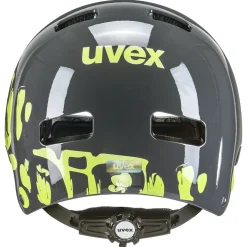 Uvex kid 3, cykelhjelm, junior, grå/gul