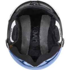 Uvex Rocket JR Visor, skihjelm med visir, junior, hvid