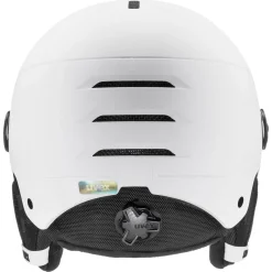 Uvex Rocket JR Visor, skihjelm med visir, junior, hvid