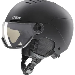 Uvex Wanted Visor Pro V, skihjelm med visir, sort