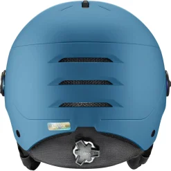 Uvex Wanted Visor, skihjelm med visir, blå