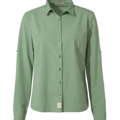 Vaude Rosemoor LS Shirt IV, vandreskjorte, dame, grøn