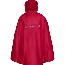 Vaude Valdipino, poncho, mørkerød